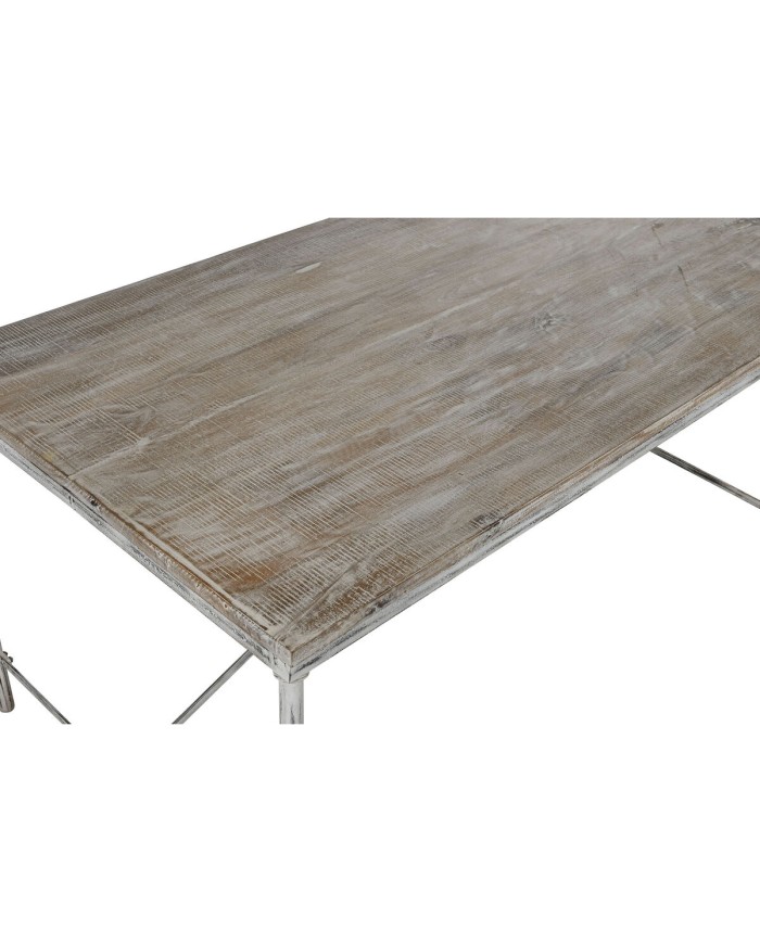 Tavolo da Pranzo Home ESPRIT Bianco Ferro Legno di mango 160 X 90 X 80 cm