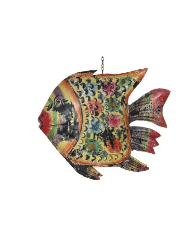 Statua Decorativa Home ESPRIT Multicolore Pesce 80 X 12 X 60 cm