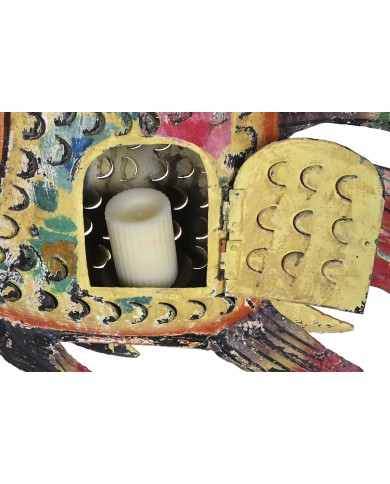 Statua Decorativa Home ESPRIT Multicolore Pesce 80 X 12 X 60 cm