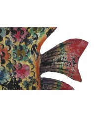 Statua Decorativa Home ESPRIT Multicolore Pesce 80 X 12 X 60 cm Statua Decorativa Home ESPRIT Multicolore Pesce 80 X 12 X 60 cm