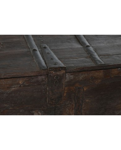 Forziere Home ESPRIT Marrone Ferro teak 137 x 44 x 98 cm