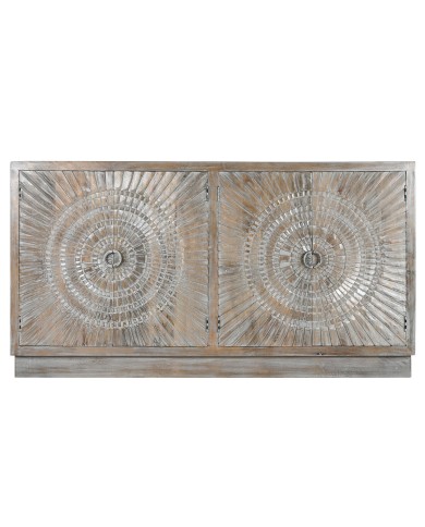 Credenza Home ESPRIT Bianco Legno di mango 180 X 40 X 96 cm