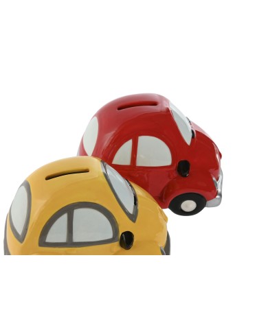 Salvadanaio Home ESPRIT Dolomite Macchina 15 X 9 X 10,5 cm (2 Unità)