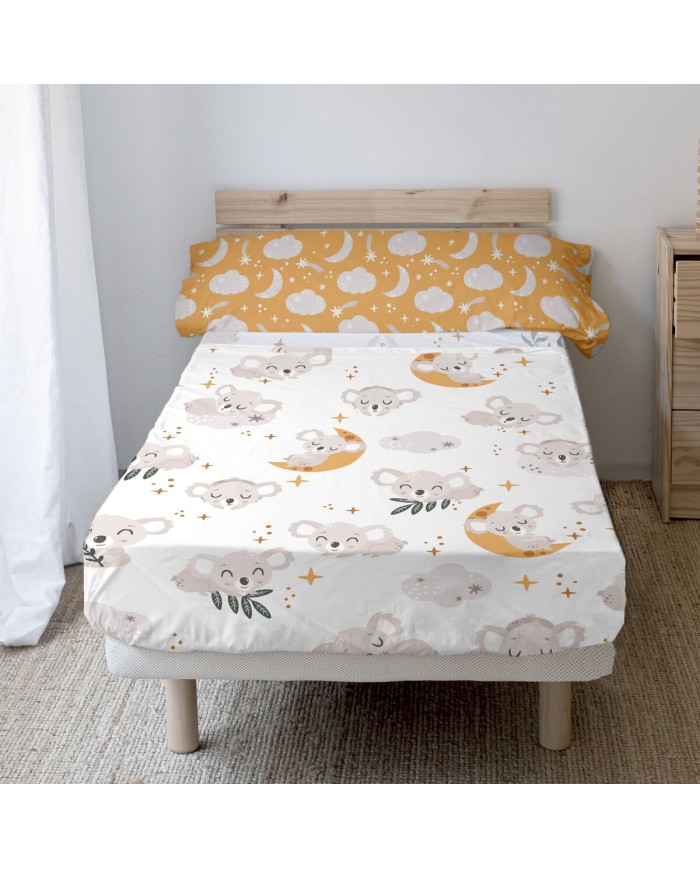 Set di Lenzuola HappyFriday Moshi Moshi Baby koala Multicolore Singolo 2 Pezzi Set di Lenzuola HappyFriday Moshi Moshi Baby koala Multicolore Singolo 2 Pezzi