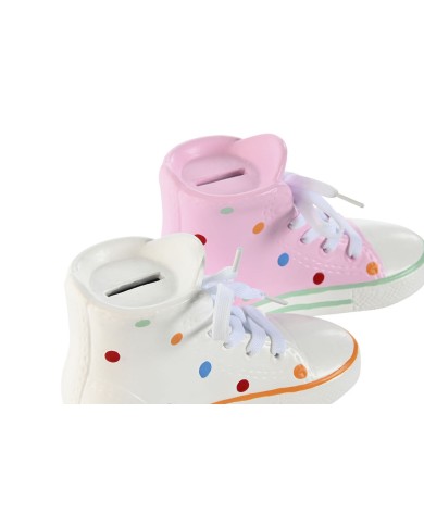 Salvadanaio Home ESPRIT Gres Pantofole 18 X 7 X 10 cm (2 Unità)