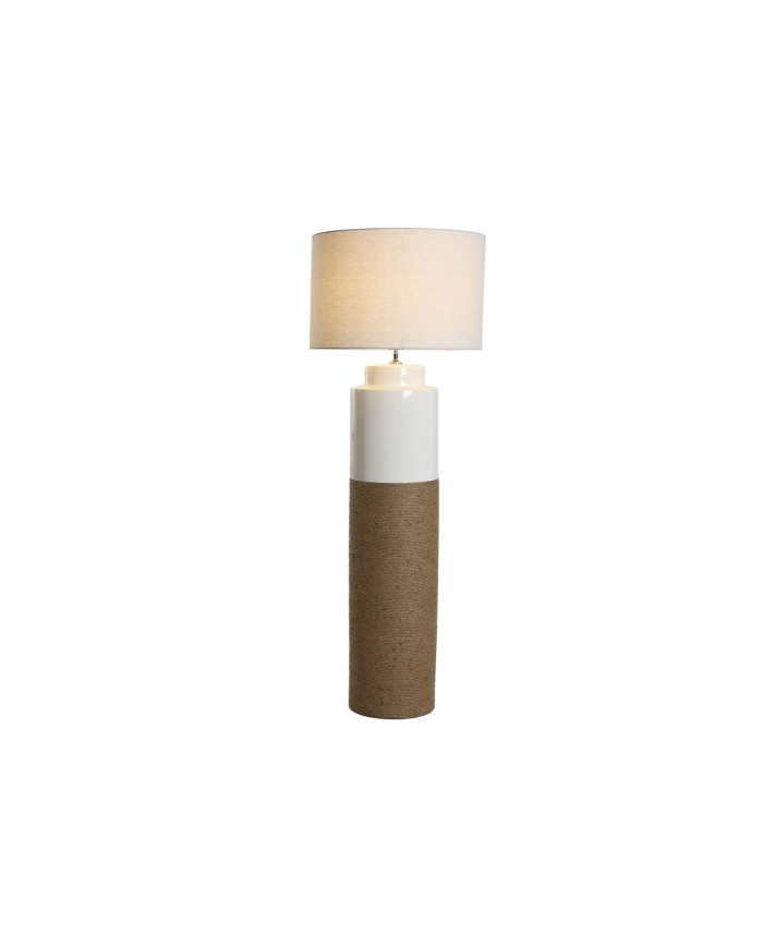 Lampada da Terra Home ESPRIT Bianco Marrone 220 V 50 X 50 X 139,5 cm