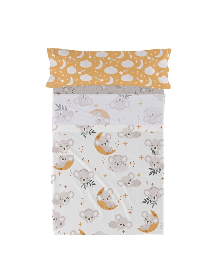 Set di Lenzuola HappyFriday Moshi Moshi Baby koala Multicolore Singolo 2 Pezzi Set di Lenzuola HappyFriday Moshi Moshi Baby koala Multicolore Singolo 2 Pezzi