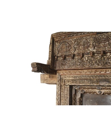 Statua Decorativa da Giardino Home ESPRIT Marrone teak 120 X 46 X 190 cm Con porta Statua Decorativa da Giardino Home ESPRIT Marrone teak 120 X 46 X 190 cm Con porta