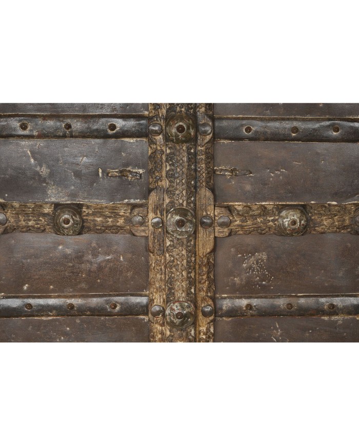 Statua Decorativa da Giardino Home ESPRIT Marrone teak 120 X 46 X 190 cm Con porta