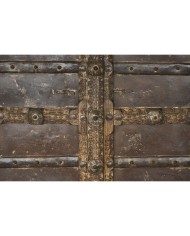 Statua Decorativa da Giardino Home ESPRIT Marrone teak 120 X 46 X 190 cm Con porta