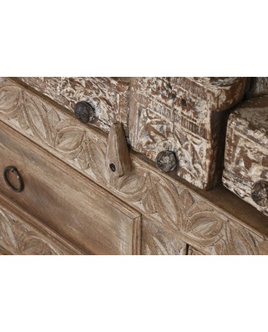 Armadio Home ESPRIT Naturale teak 122 X 51 X 216 cm