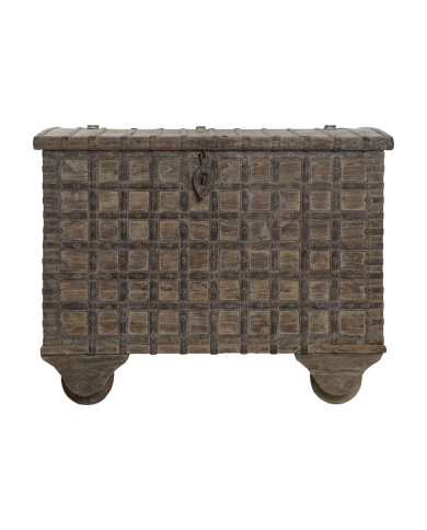 Forziere Home ESPRIT Naturale teak Pezzo unico 118 X 66 X 87 cm