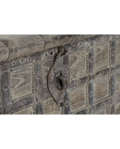 Forziere Home ESPRIT Naturale teak Pezzo unico 118 X 66 X 87 cm