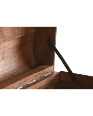 Set di Bauli Home ESPRIT Marrone Beige Poliestere Legno 60 x 37 x 24 cm