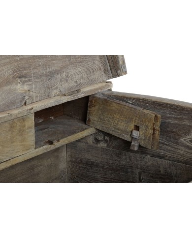 Forziere Home ESPRIT Naturale teak Pezzo unico 118 X 66 X 87 cm
