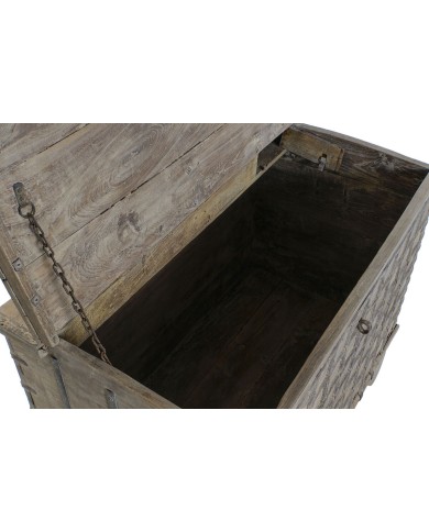 Forziere Home ESPRIT Naturale teak Pezzo unico 118 X 66 X 87 cm