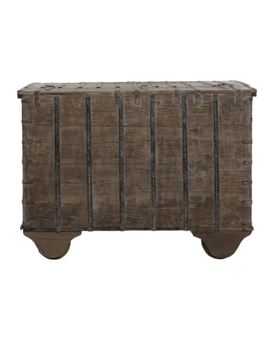 Forziere Home ESPRIT Naturale teak Pezzo unico 118 X 66 X 87 cm