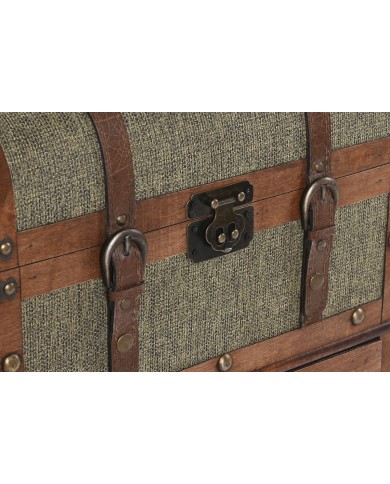 Cassettiera Home ESPRIT Verde Multicolore Tropicale 45 x 35 x 71,5 cm