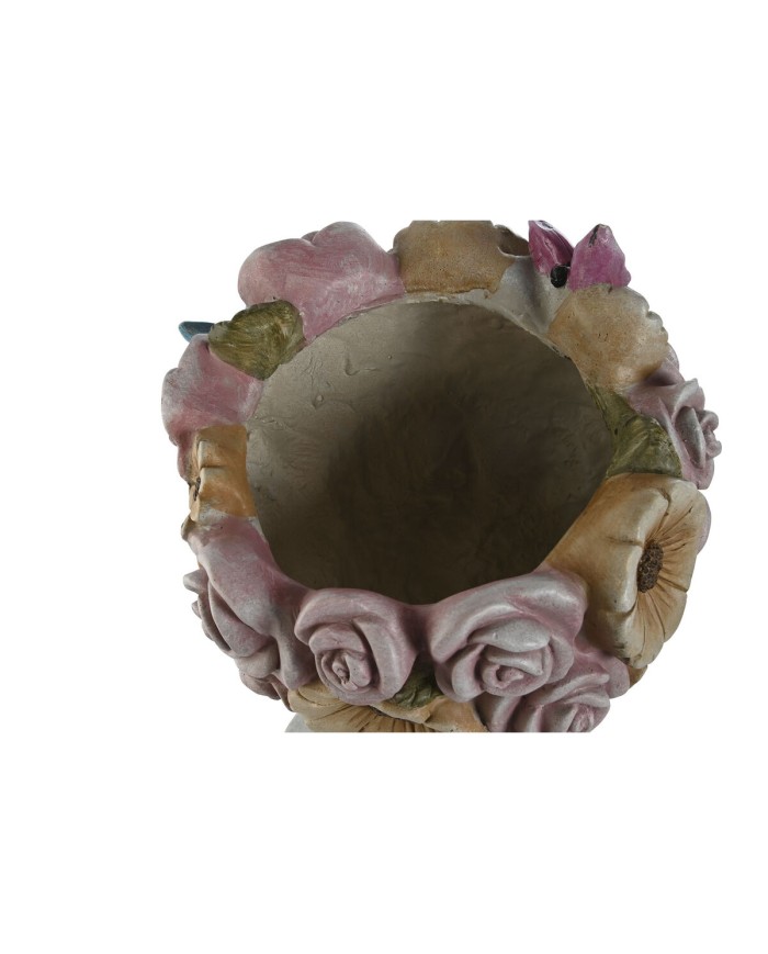 Vaso Home ESPRIT Grigio Multicolore Fibra Magnesio chica 32 x 28 x 53 cm