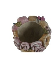 Vaso Home ESPRIT Grigio Multicolore Fibra Magnesio chica 32 x 28 x 53 cm