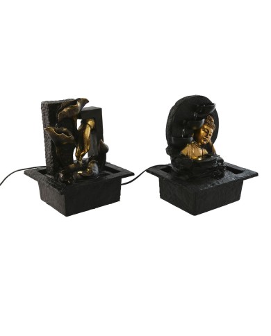 Fontana da giardino Home ESPRIT Resina Buddha Orientale 21 x 19 x 27 cm (2 Unità) Fontana da giardino Home ESPRIT Resina Buddha Orientale 21 x 19 x 27 cm (2 Unità)