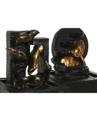 Fontana da giardino Home ESPRIT Resina Buddha Orientale 21 x 19 x 27 cm (2 Unità) Fontana da giardino Home ESPRIT Resina Buddha Orientale 21 x 19 x 27 cm (2 Unità)