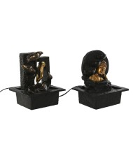 Fontana da giardino Home ESPRIT Resina Buddha Orientale 21 x 19 x 27 cm (2 Unità) Fontana da giardino Home ESPRIT Resina Buddha Orientale 21 x 19 x 27 cm (2 Unità)