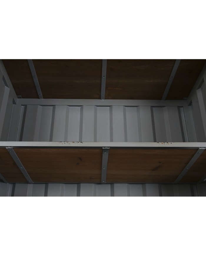 Scaffale Home ESPRIT Grigio Blu cielo Metallo Legno MDF 87 x 44 x 168,5 cm