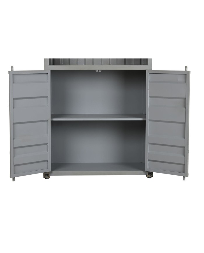 Scaffale Home ESPRIT Grigio Blu cielo Metallo Legno MDF 87 x 44 x 168,5 cm