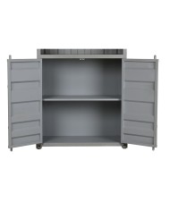 Scaffale Home ESPRIT Grigio Blu cielo Metallo Legno MDF 87 x 44 x 168,5 cm