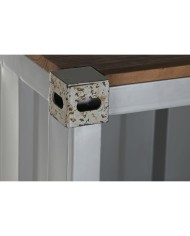 Scaffale Home ESPRIT Grigio Blu cielo Metallo Legno MDF 87 x 44 x 168,5 cm