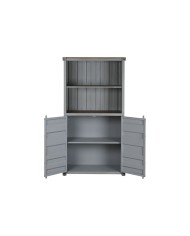 Scaffale Home ESPRIT Grigio Blu cielo Metallo Legno MDF 87 x 44 x 168,5 cm