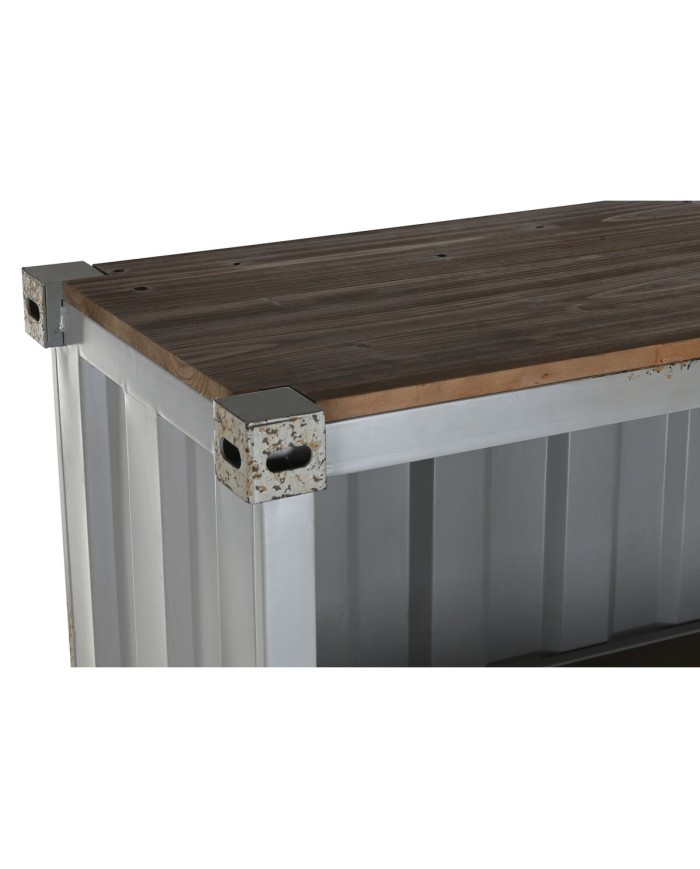 Scaffale Home ESPRIT Grigio Blu cielo Metallo Legno MDF 87 x 44 x 168,5 cm