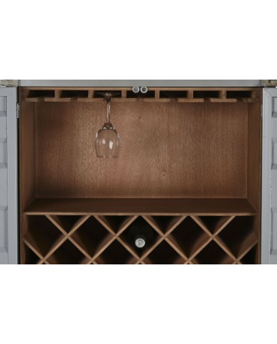 Portabottiglie Home ESPRIT Blu cielo 76,5 x 41 x 157,5 cm