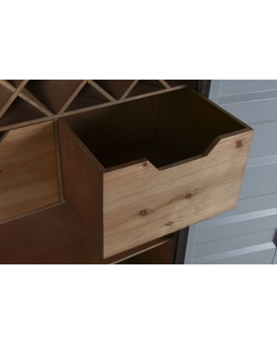 Portabottiglie Home ESPRIT Blu cielo 76,5 x 41 x 157,5 cm