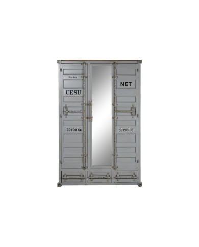 Armadio Home ESPRIT Container Blu cielo Metallo 112 x 46 x 174 cm