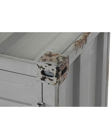 Portabottiglie Home ESPRIT Grigio Blu cielo 77 x 41 x 64 cm