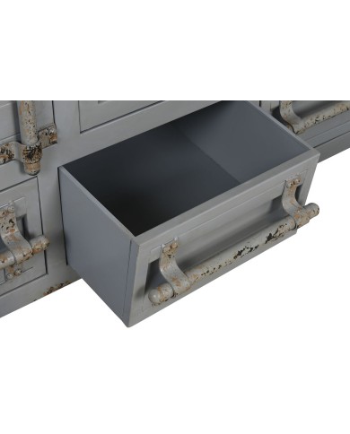 Armadio Home ESPRIT Container Blu cielo Metallo 112 x 46 x 174 cm