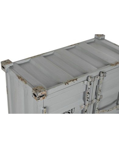 Portabottiglie Home ESPRIT Grigio Blu cielo 77 x 41 x 64 cm