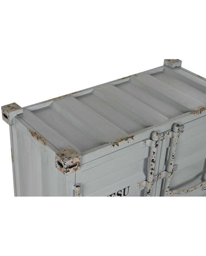 Portabottiglie Home ESPRIT Grigio Blu cielo 77 x 41 x 64 cm Portabottiglie Home ESPRIT Grigio Blu cielo 77 x 41 x 64 cm