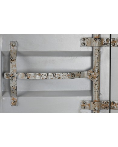 Armadio Home ESPRIT Container Blu cielo Metallo 112 x 46 x 174 cm