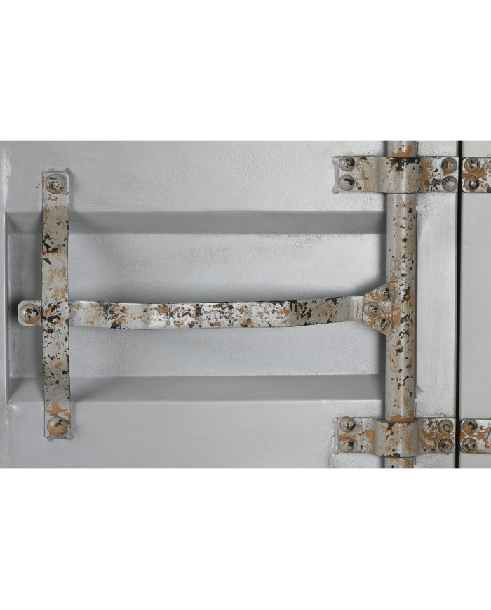 Armadio Home ESPRIT Container Blu cielo Metallo 112 x 46 x 174 cm