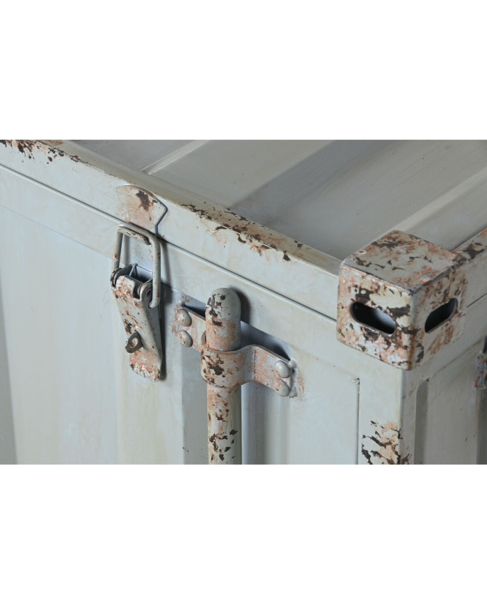 Forziere Home ESPRIT Container Blu cielo Metallo Vintage 89 x 41,5 x 45,5 cm Forziere Home ESPRIT Container Blu cielo Metallo Vintage 89 x 41,5 x 45,5 cm