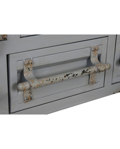 Armadio Home ESPRIT Container Blu cielo Metallo 112 x 46 x 174 cm