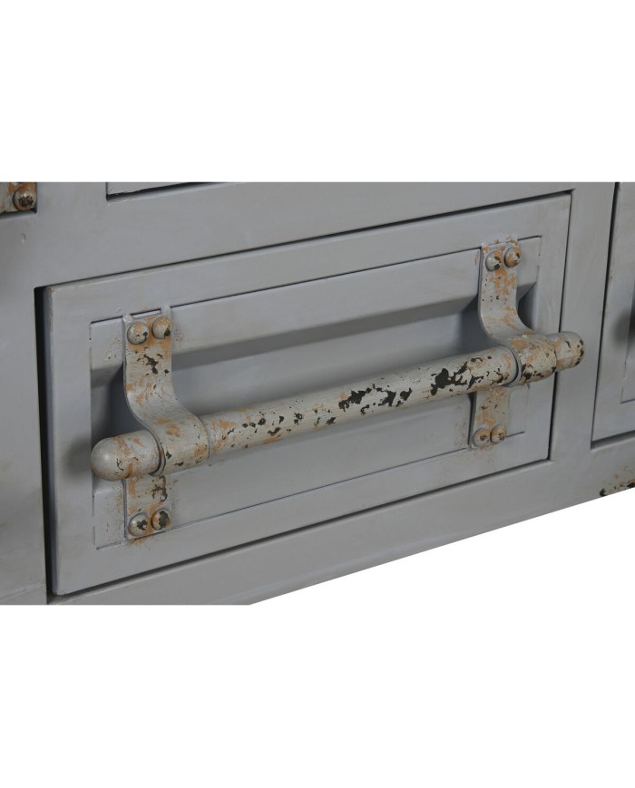 Armadio Home ESPRIT Container Blu cielo Metallo 112 x 46 x 174 cm