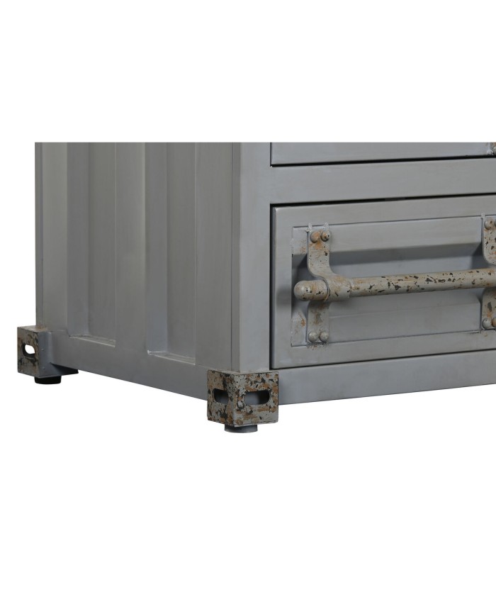 Armadio Home ESPRIT Container Blu cielo Metallo 112 x 46 x 174 cm