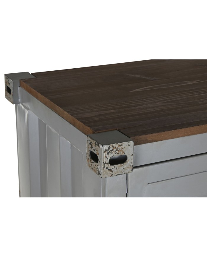 Armadio Home ESPRIT Container Blu cielo Metallo 112 x 46 x 174 cm