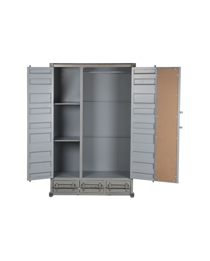 Armadio Home ESPRIT Container Blu cielo Metallo 112 x 46 x 174 cm