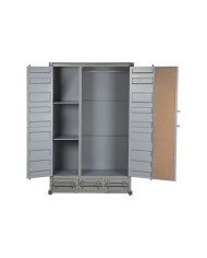 Armadio Home ESPRIT Container Blu cielo Metallo 112 x 46 x 174 cm