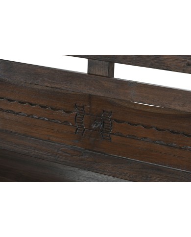 Panca Home ESPRIT Marrone scuro teak 196 x 68 x 82 cm